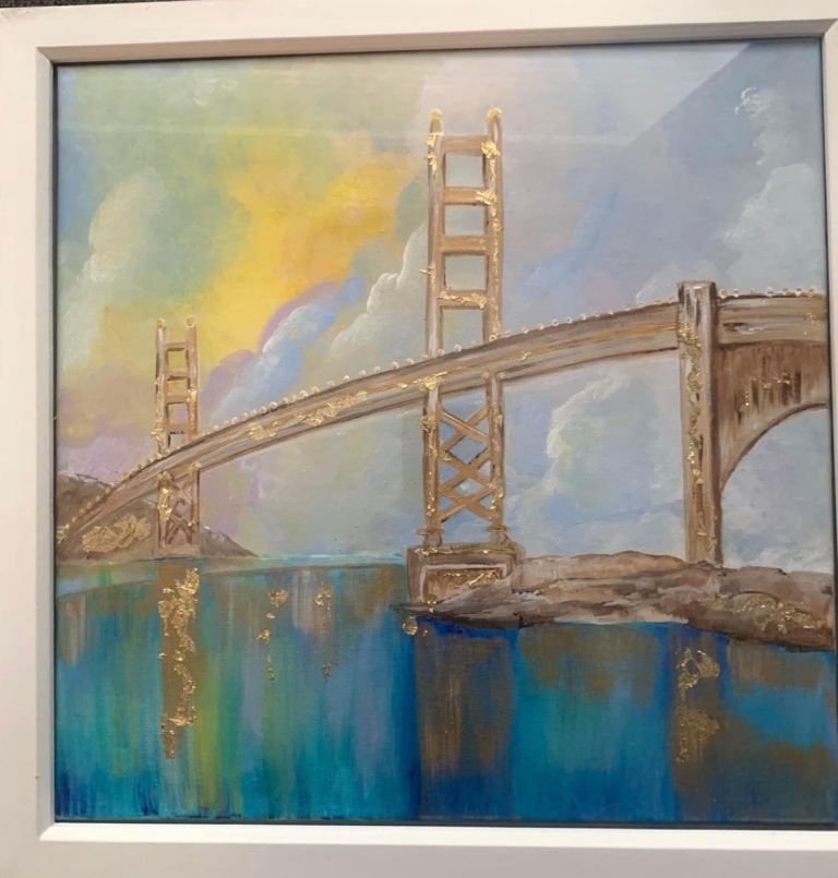 An Original abstract acrylic painting 