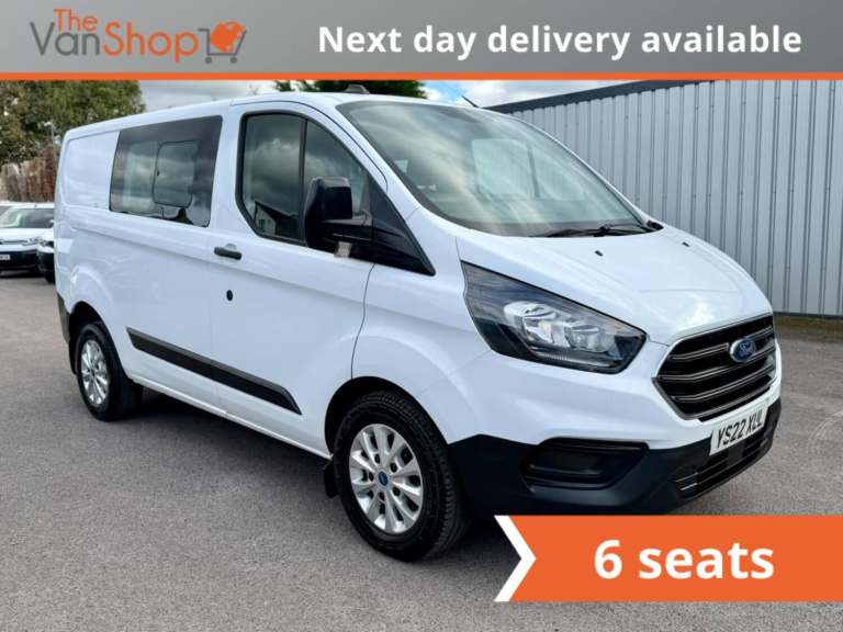 2022 Ford Transit Custom 2.0 300 EcoBlue Leader Crew Van L1 H1 Euro 6 (s/s) 5dr PANEL VAN Diesel ...