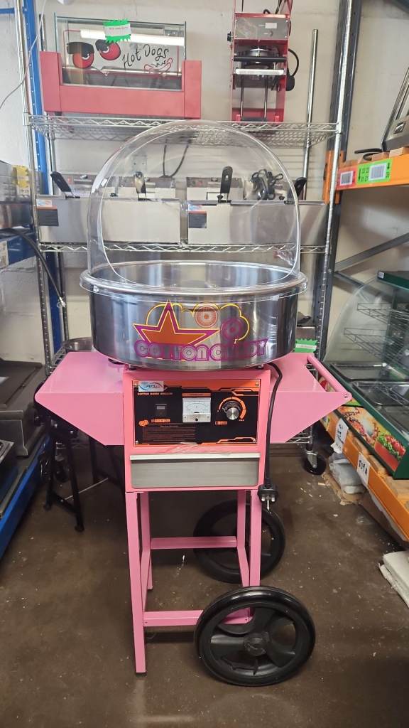 Brand New Commercial Electric Heavy-duty Candy Floss Maker Machin with dom & stand