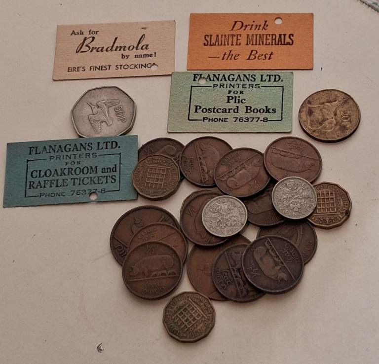 Irish Coin Railway Tickets
