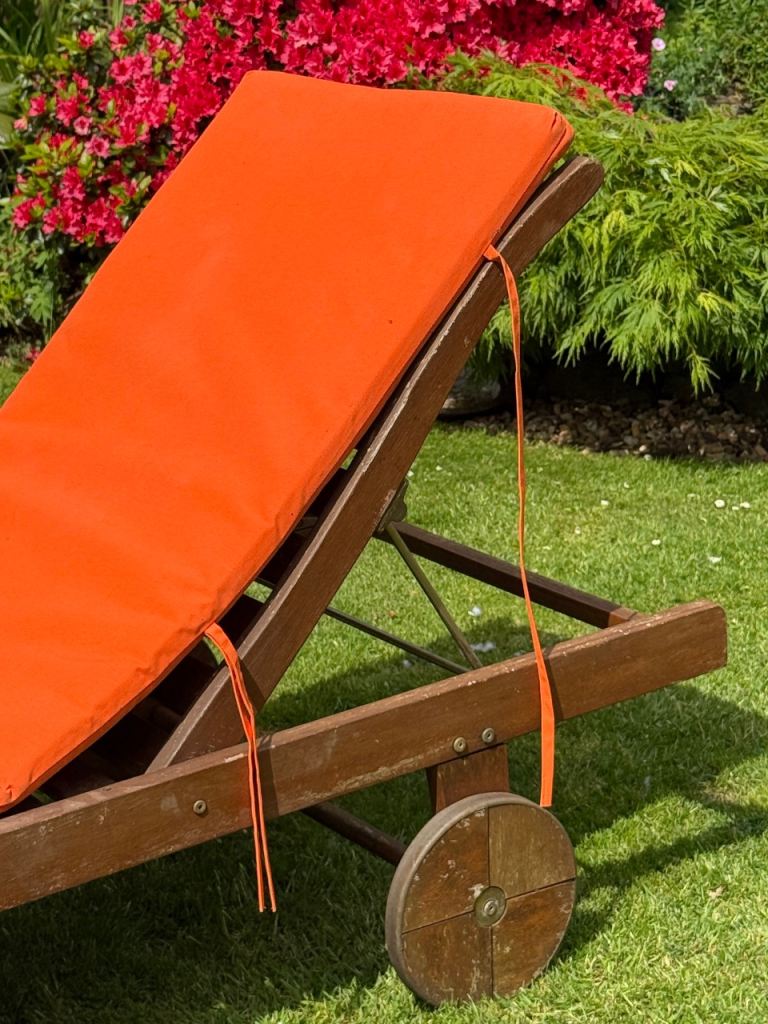 Sturdy wooden lounger