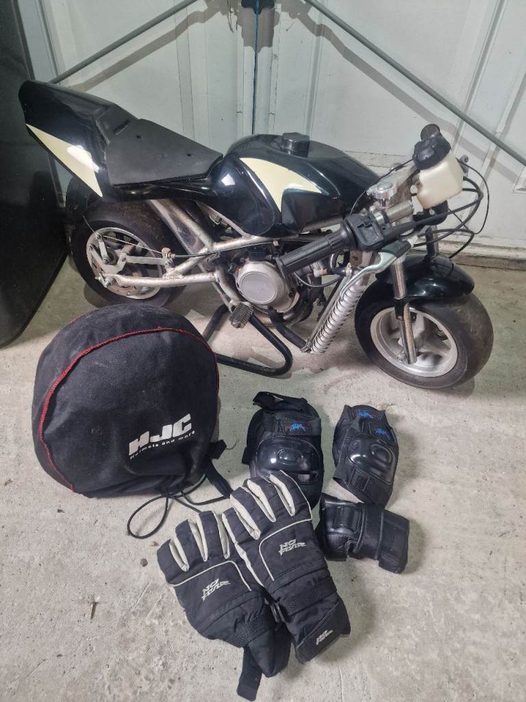 Blata B1 Rep Watercooled Mini Moto Non Runner with Helmet etc