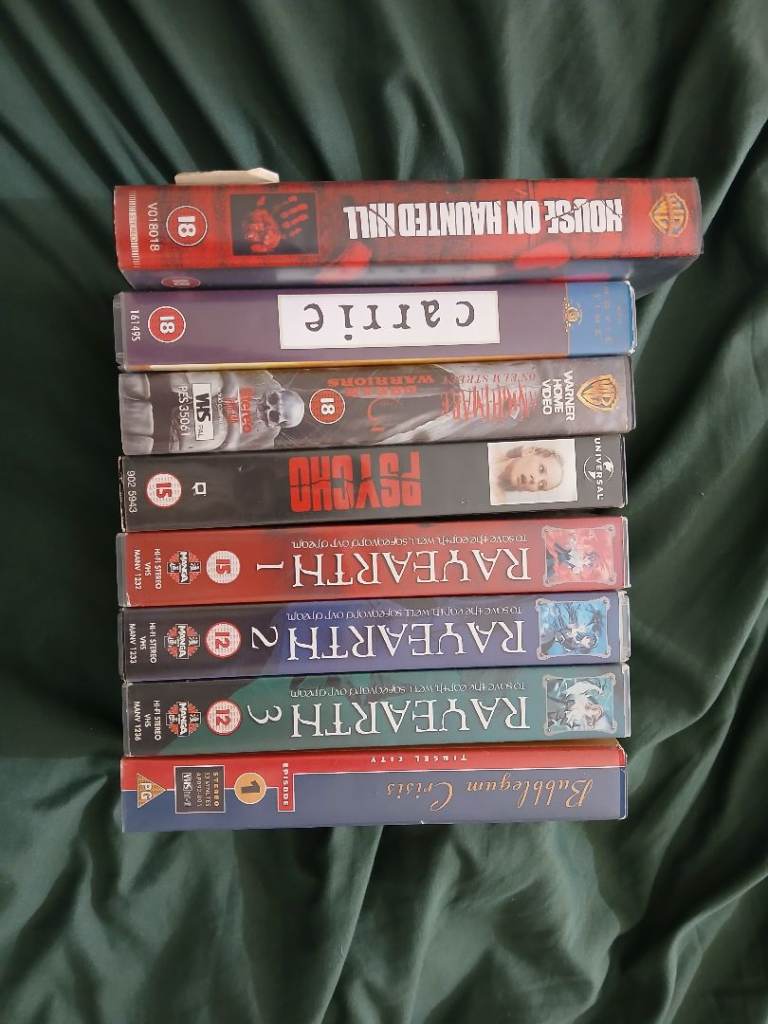 Horror and Anime VHS lot