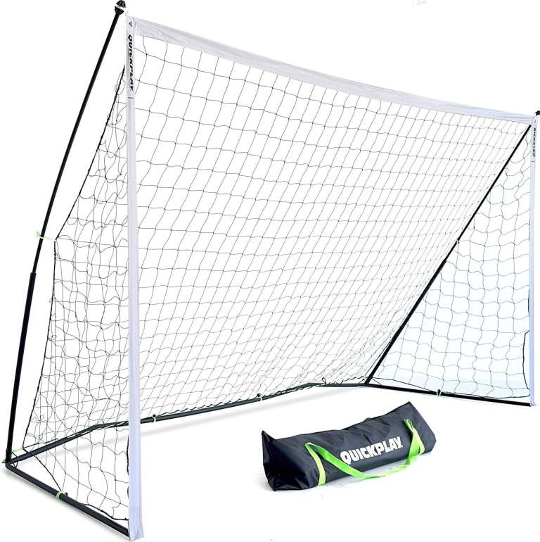 QuickPlay KICKSTER Portable Football Goal 12x6 