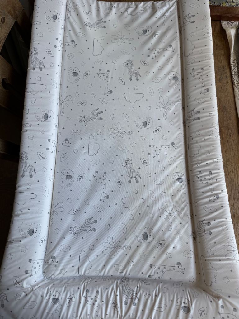 Baby Changing Mat with Cute Animal Print – Clean Condition