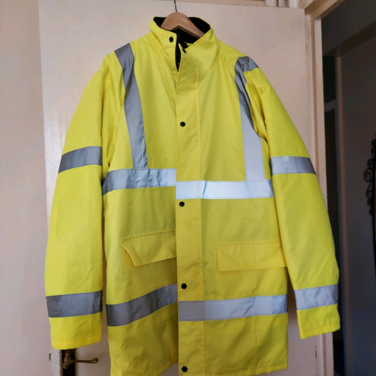  Visibility Security Work Waterproof Coat 