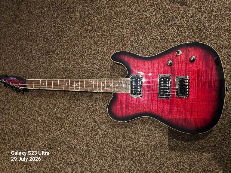 Fender custom telecaster FMT HH black cherry burst 