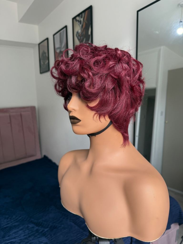 Short pixie cut Humanhair wig 