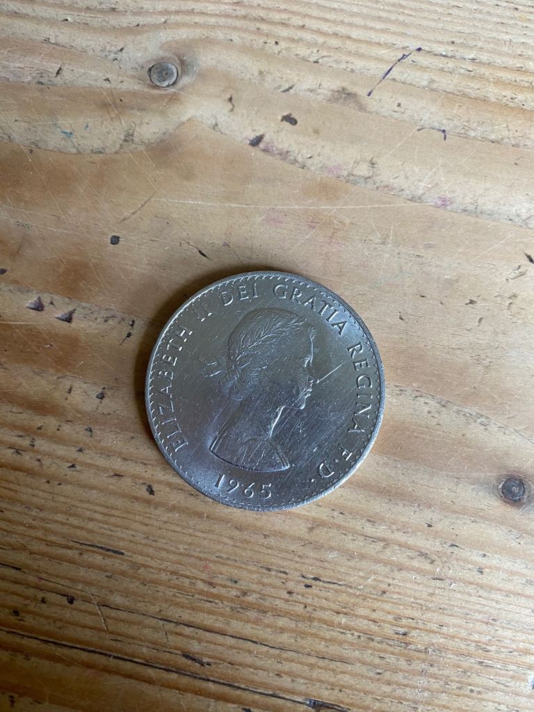 Old Winston Churchill 1965 coin 