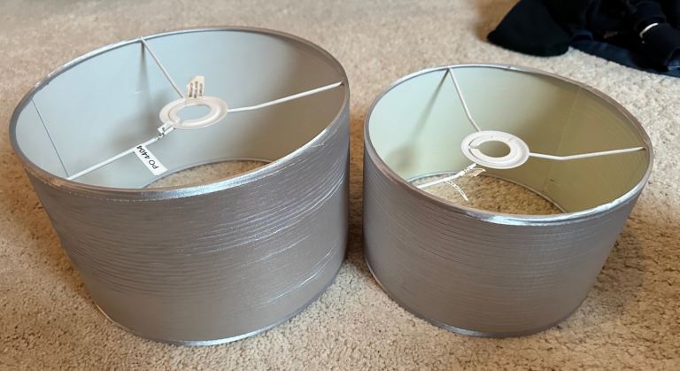 Matching lamp shades 
