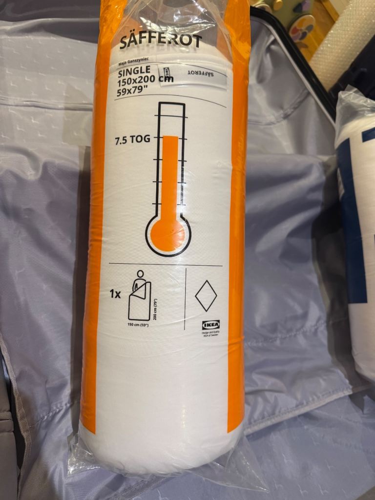 IKEA SÄFFEROT Duvet – Single 150x200 cm – 7.5 TOG – NEW