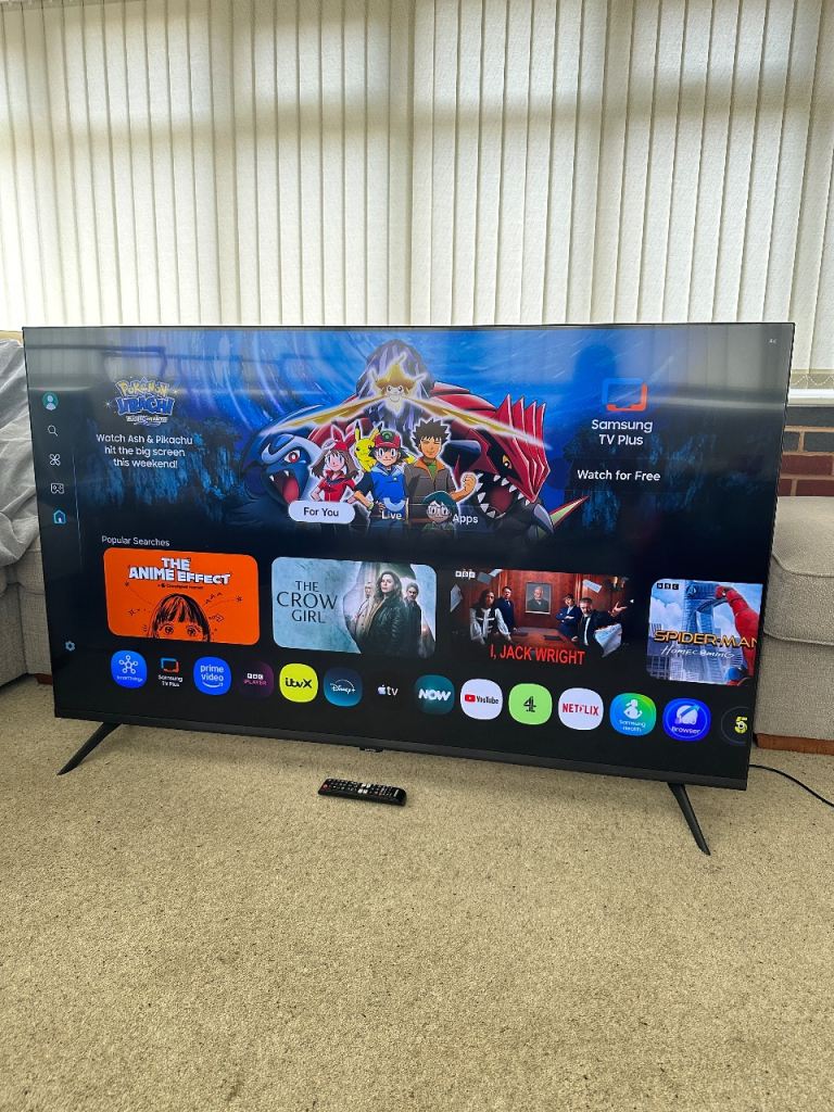 65 Inch Crystal 4K Samsung Smart TV