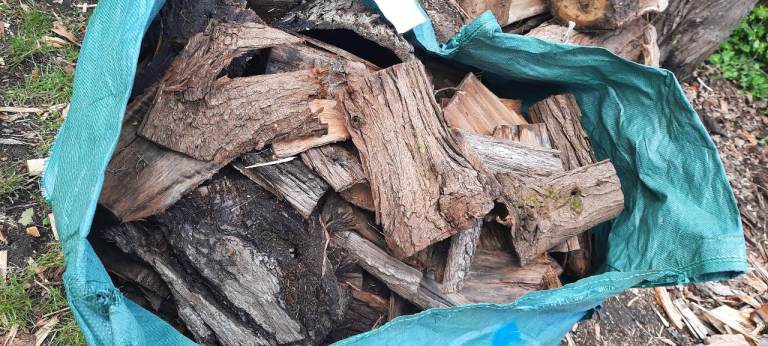 Builders bag of tree bark