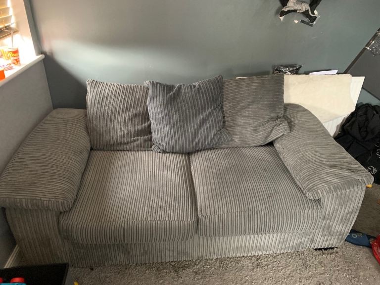 2 seater grey sofa