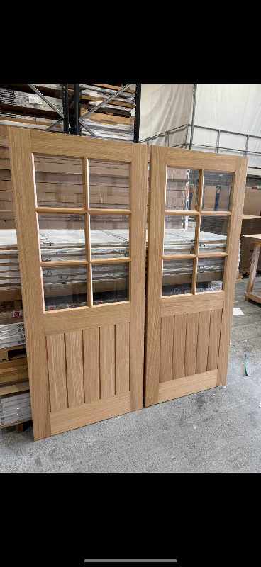 78x33” 35mm pre finished oak Mexicano 6l glaze I internal  