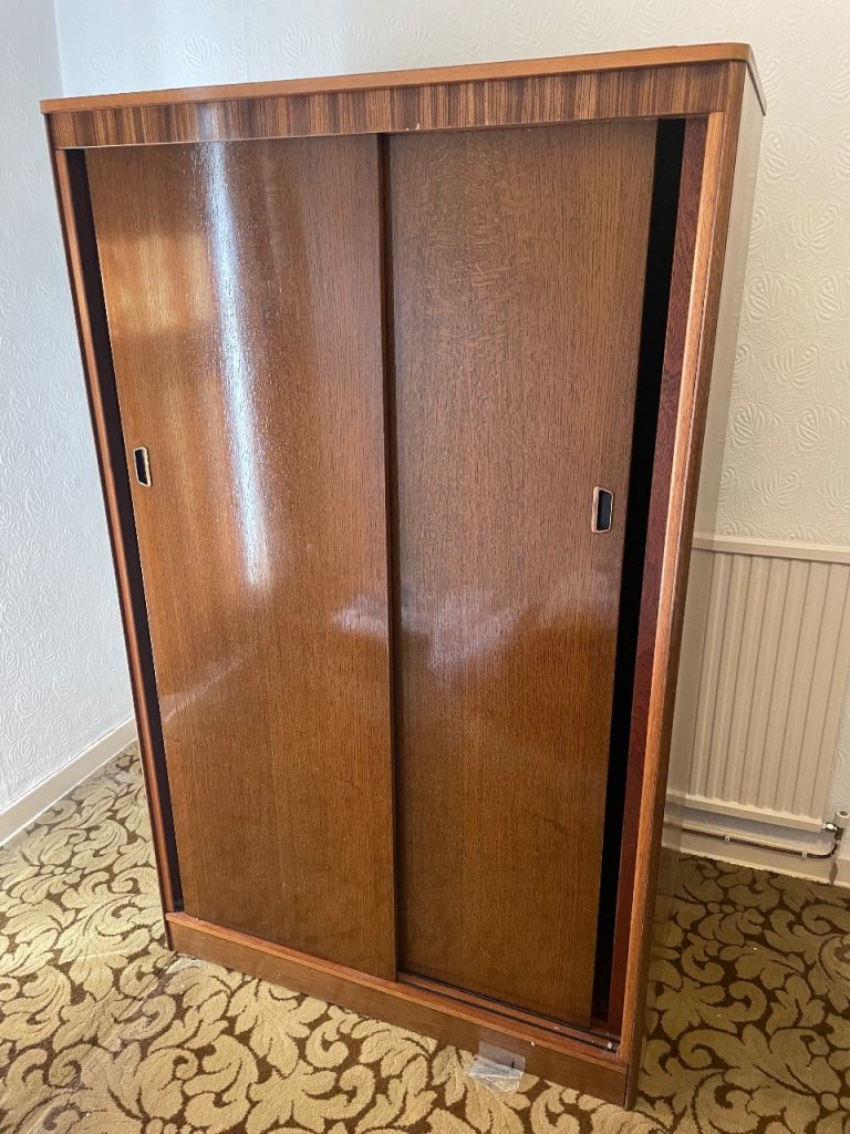 Austinsuite Vintage Wardrobe 2 Door Sliding Armoire 