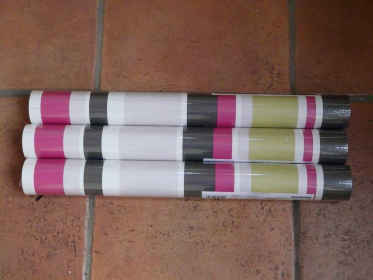 10 rolls Graham and Brown Fresco striped wallpaper