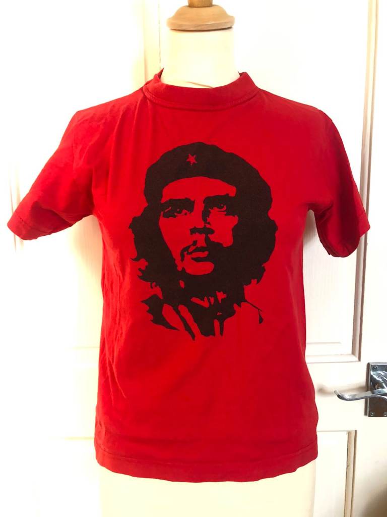vintage red Che Guevara graphic T-Shirt - UK womens size 6/8
