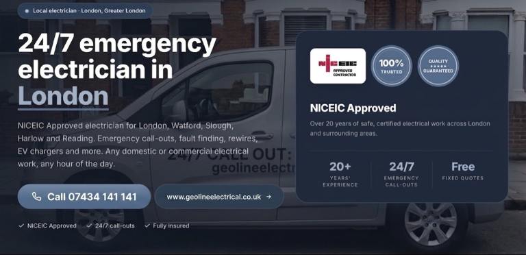  PROFESSIONAL ELECTRICAL SERVICES - Domestic • Commercial • Industrial | 24/7 Emergency Call-Out 