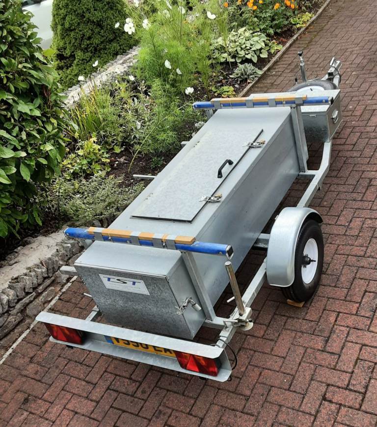 Purpose Made Galvanised Steel Trailer for Canoe & Equipment