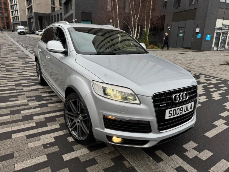 2009 AUDI Q7 4.2 TDI V8 QUATTRO S LINE TIPTRONIC AUTO DIESEL 7 SEATER 5dr SILVER