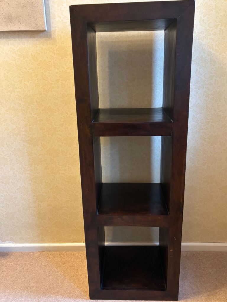 Dark wood bookcase
