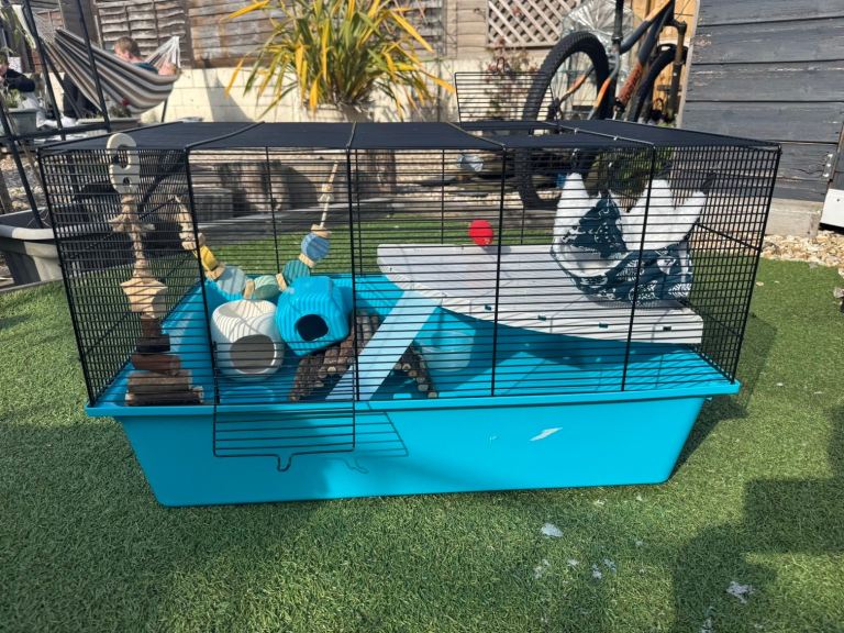 Hamster cage + accessories