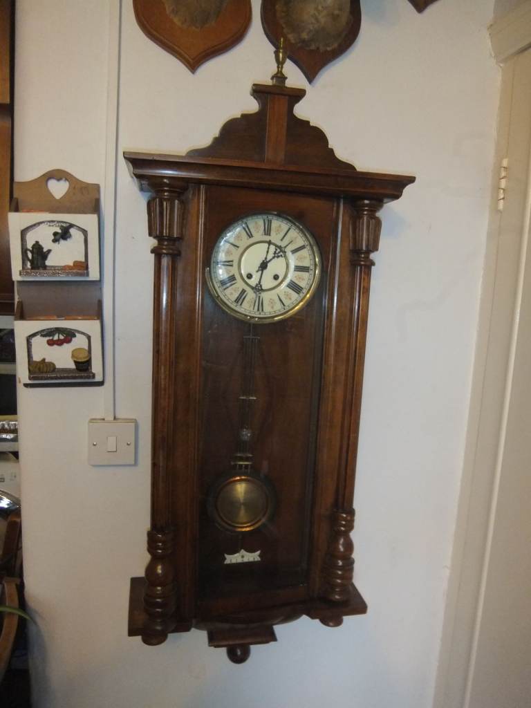 Schlenker & Kienzle Antique Large Striking German Vienna Wall Clock