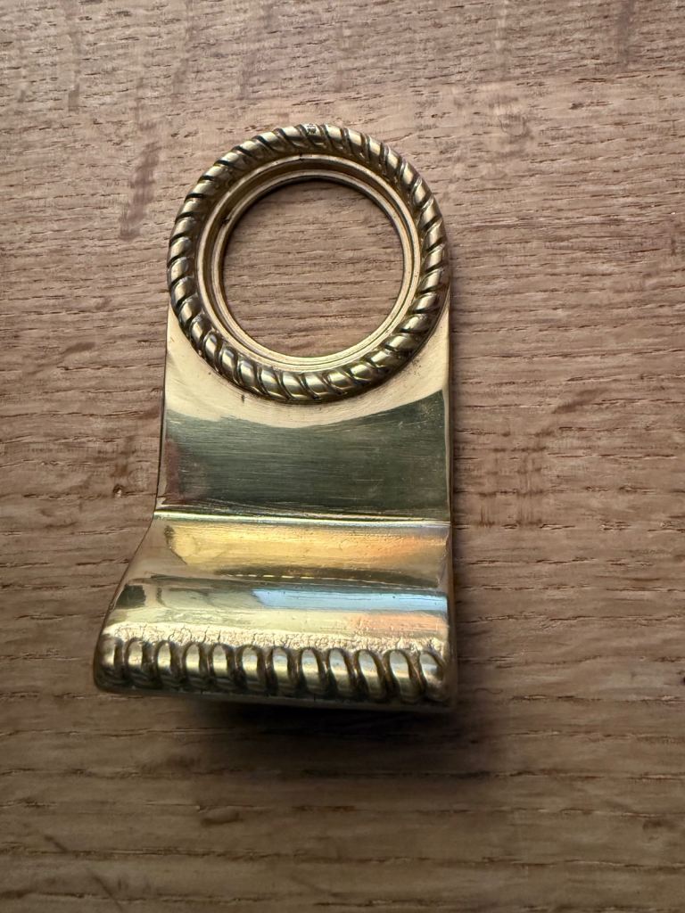 YALE BRASS CYLINDER DOOR PULL External Keyhole Lock Cover 