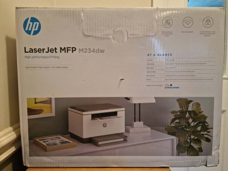 HP LaserJet MFP M234dw Printer (6GW99F#B19) Wireless Black & White Multifunction