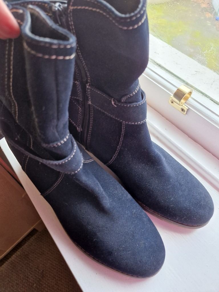 Womens' Navy Boots