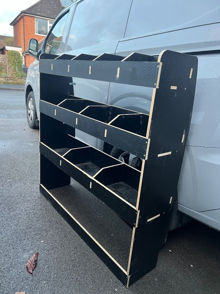 Ford Transit Custom L2 (LWB) 2012-23 Driver Side Rear HEXABOARD Van Rack