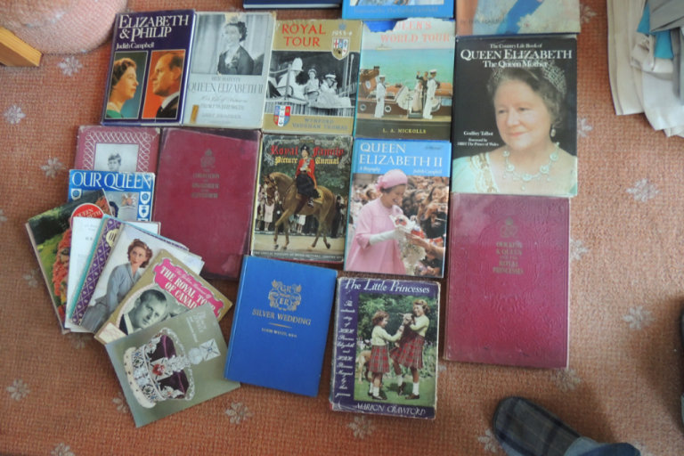 Lots of books on royalty