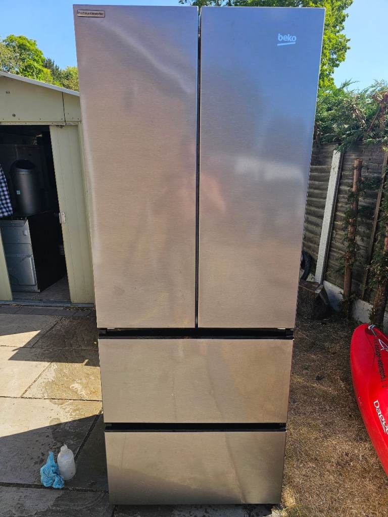 Beko silver fridge freezer delivery available today