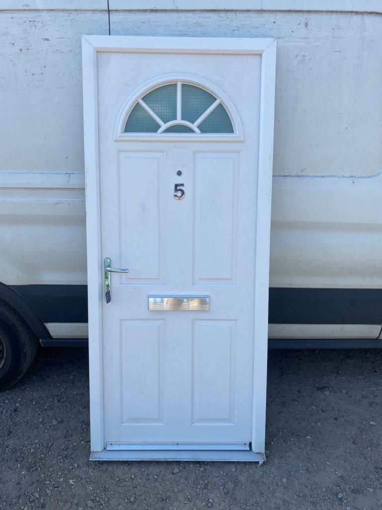 Used Upvc White Front ,Back,Garage,Mancave Composite Door 