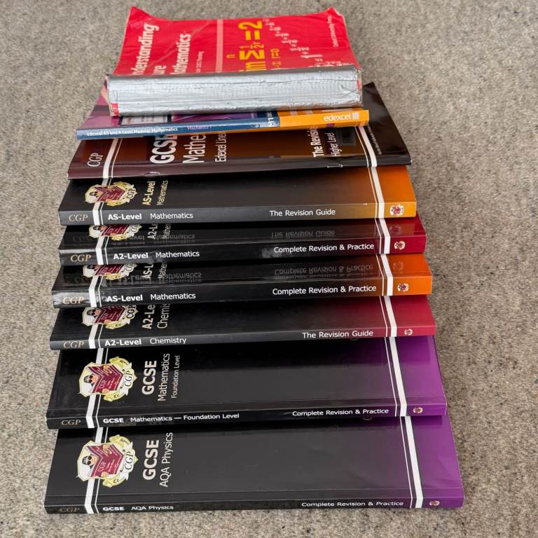 GCSE A2 AS Level maths and Science Revision Books