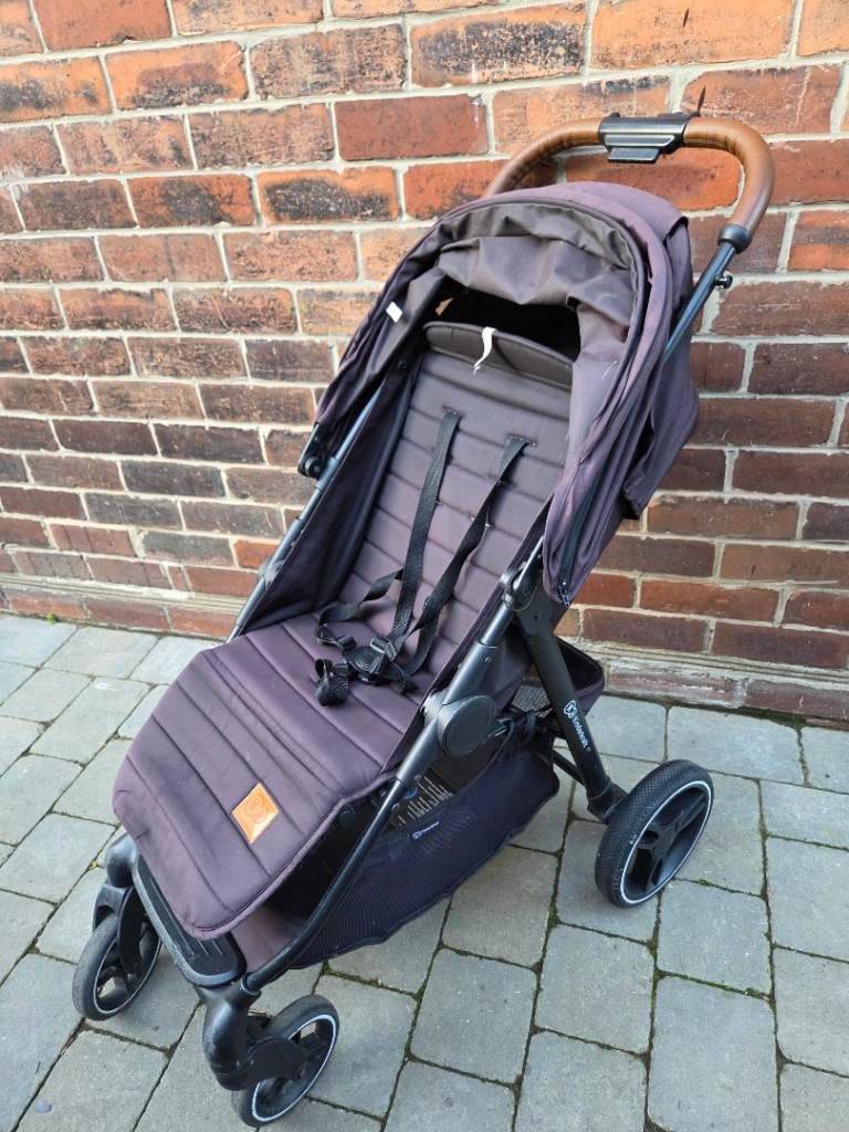 Compact Baby Stroller - Brown, Good Condition