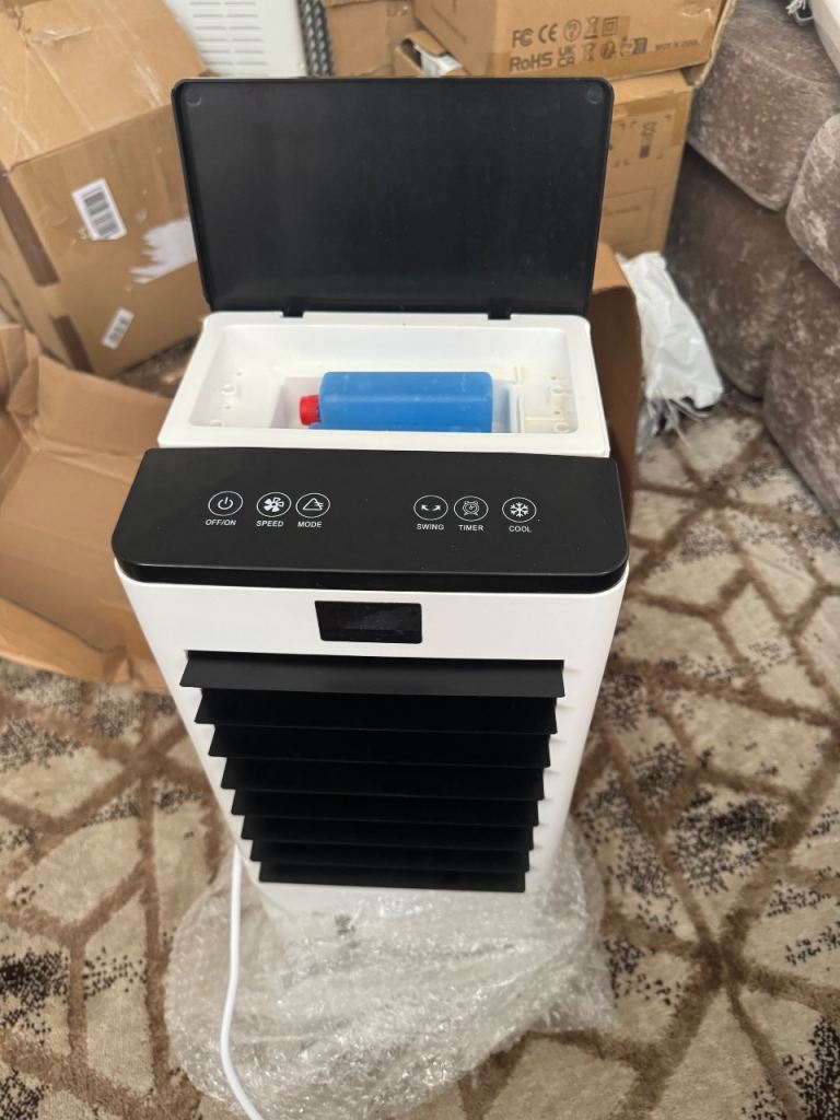 Portable Air Cooler Fan with Ice Packs - As Good As New
