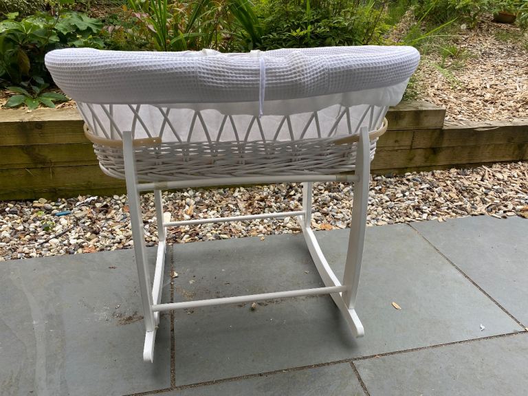 White Moses Basket