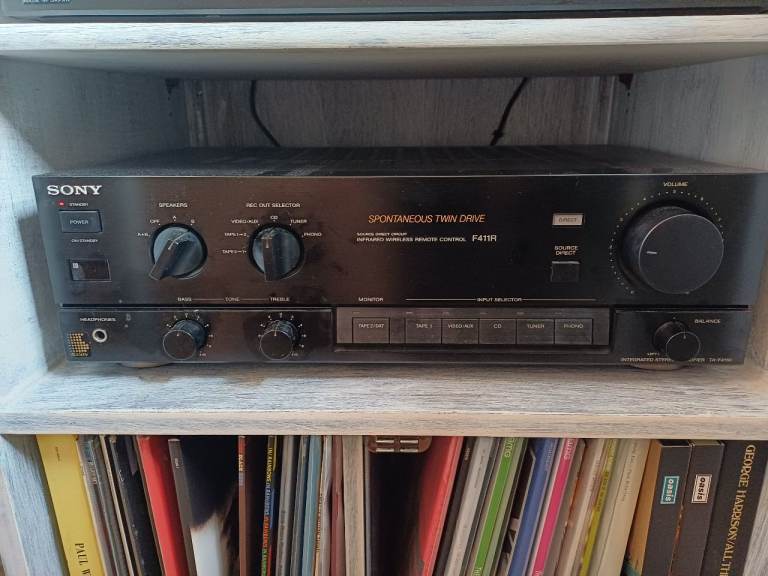 Vinyl Player Hi-Fi System – Technics SL-DL1 Turntable, Sony Amp, JVC CD Player & Wharfedale Speakers