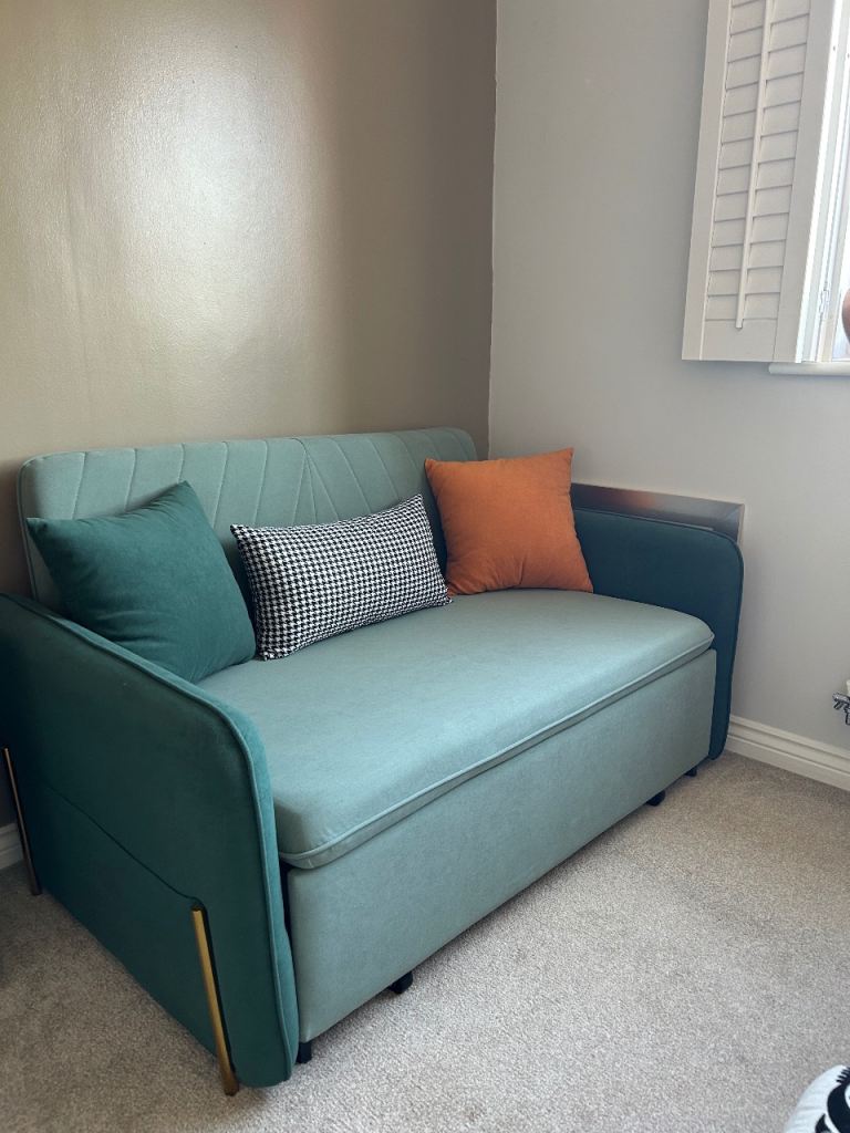 Green Sofa Bed Small Double