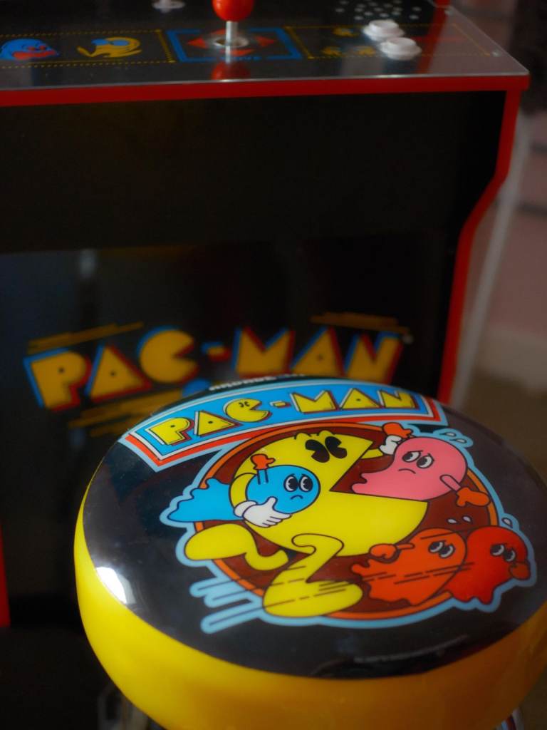 Arcade1Up Pac-Man Machine with Riser and Matching Stool