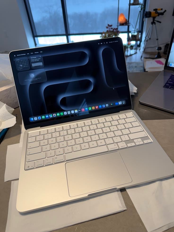 Apple MacBook Air M2 Laptop - Silver, Good Condition