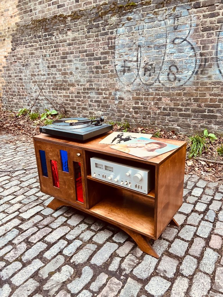 Vinyl Hi Fi record storage  entertainment unit for sale 