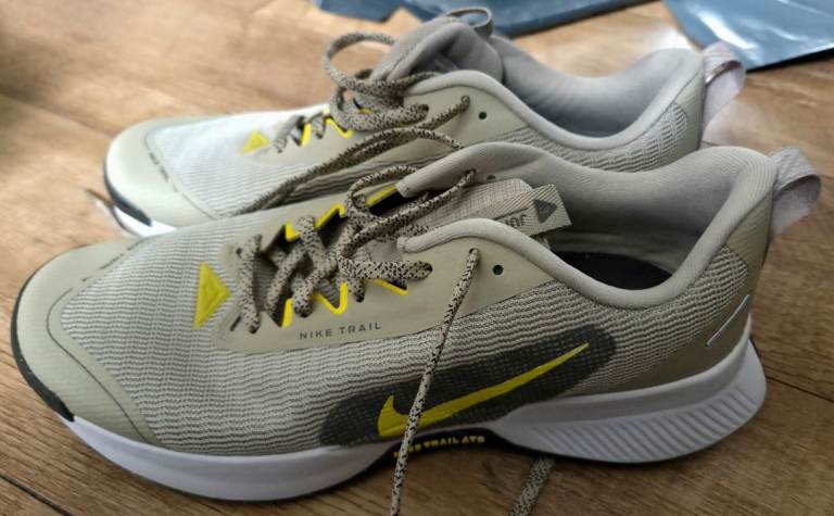 Nike Trail Running Trainers - Grey/Pink & Beige/Yellow, As New