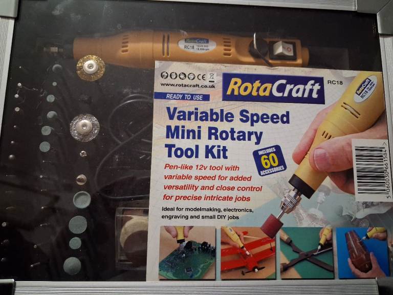 Rota Craft - Variable speed mini rotary tool kit.