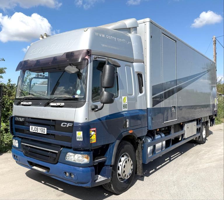2008 DAF CF65.250 GRP BOX VAN MANUAL GEARS AIR-CON 18TON XL CANTILEVER TAIL-LIFT