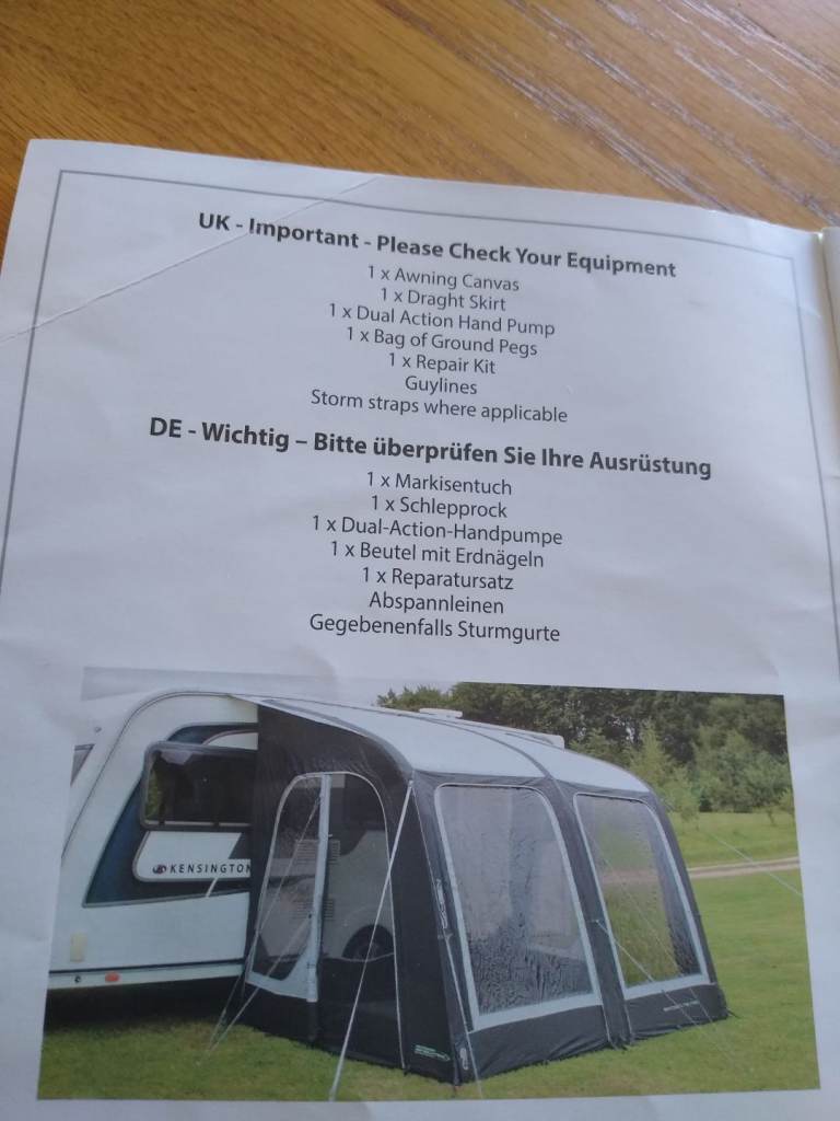 Outdoor revolution air awning 260