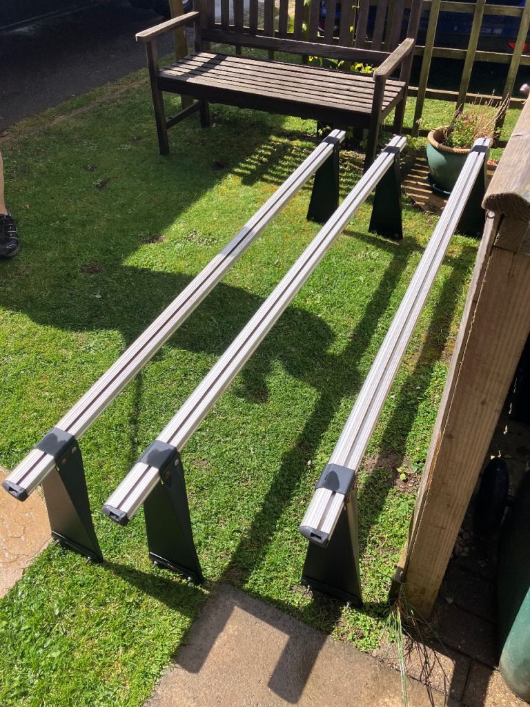 3 aluminum high long reach roof bars 
