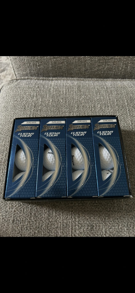 Srixon Q-STAR TOUR Golf Balls - Pure White, New (4 Boxes)